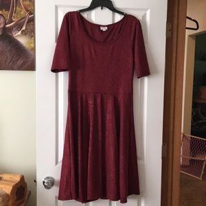 Burgundy Lularoe Nicole